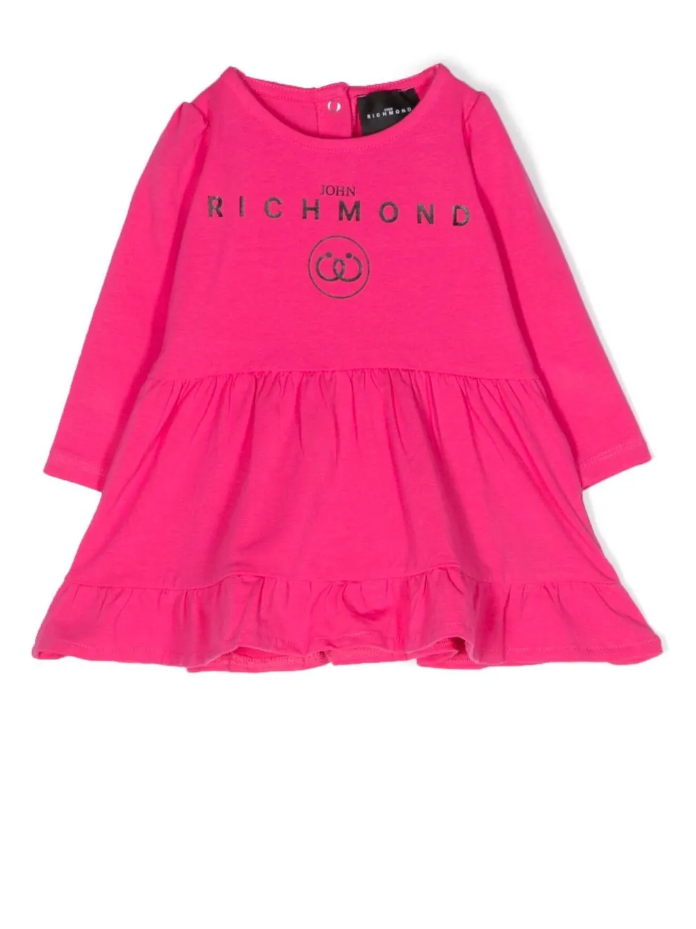 

John Richmond Junior logo-print T-shirt dress - Pink