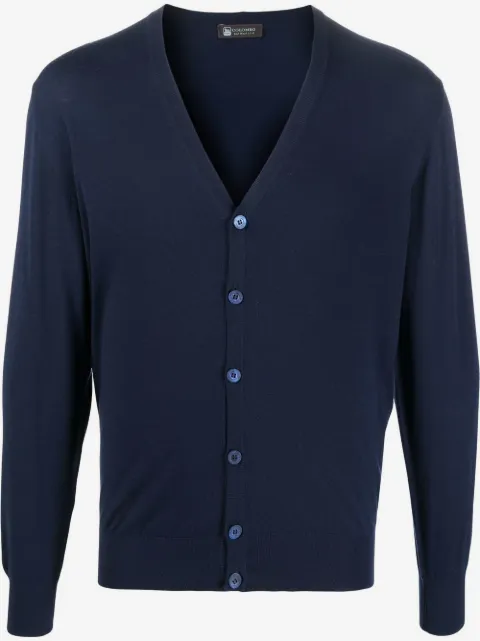 Colombo Cardigan de tricô com abotoamento
