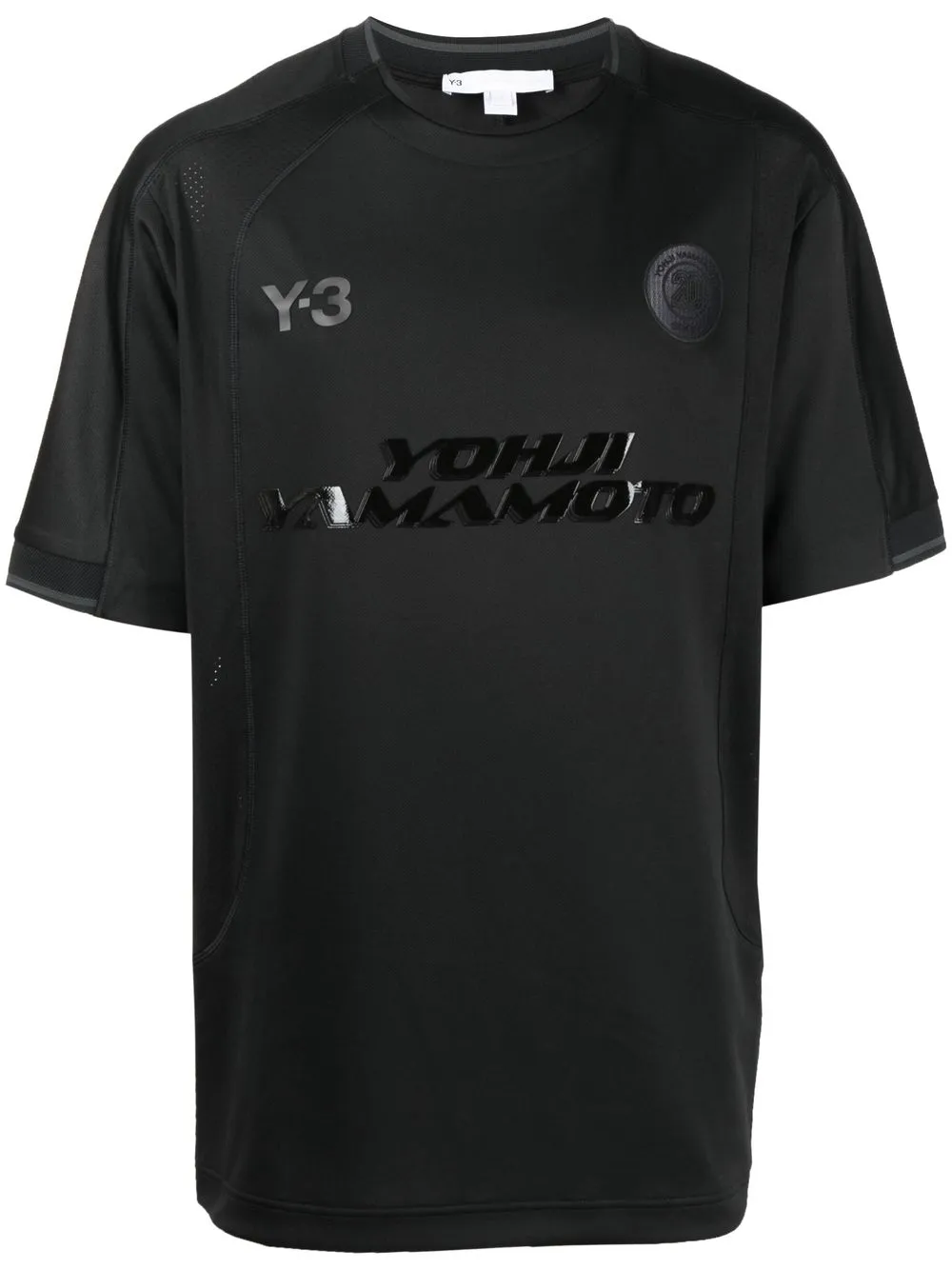 

Y-3 logo-print T-shirt - Black