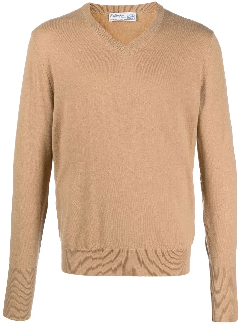 

Ballantyne V-neck cashmere jumper - Neutrals