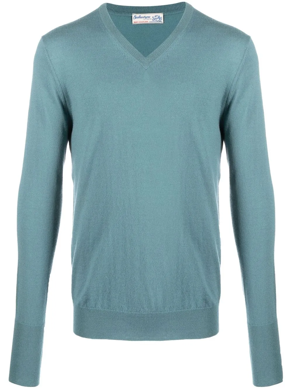 

Ballantyne V-neck cashmere jumper - Blue