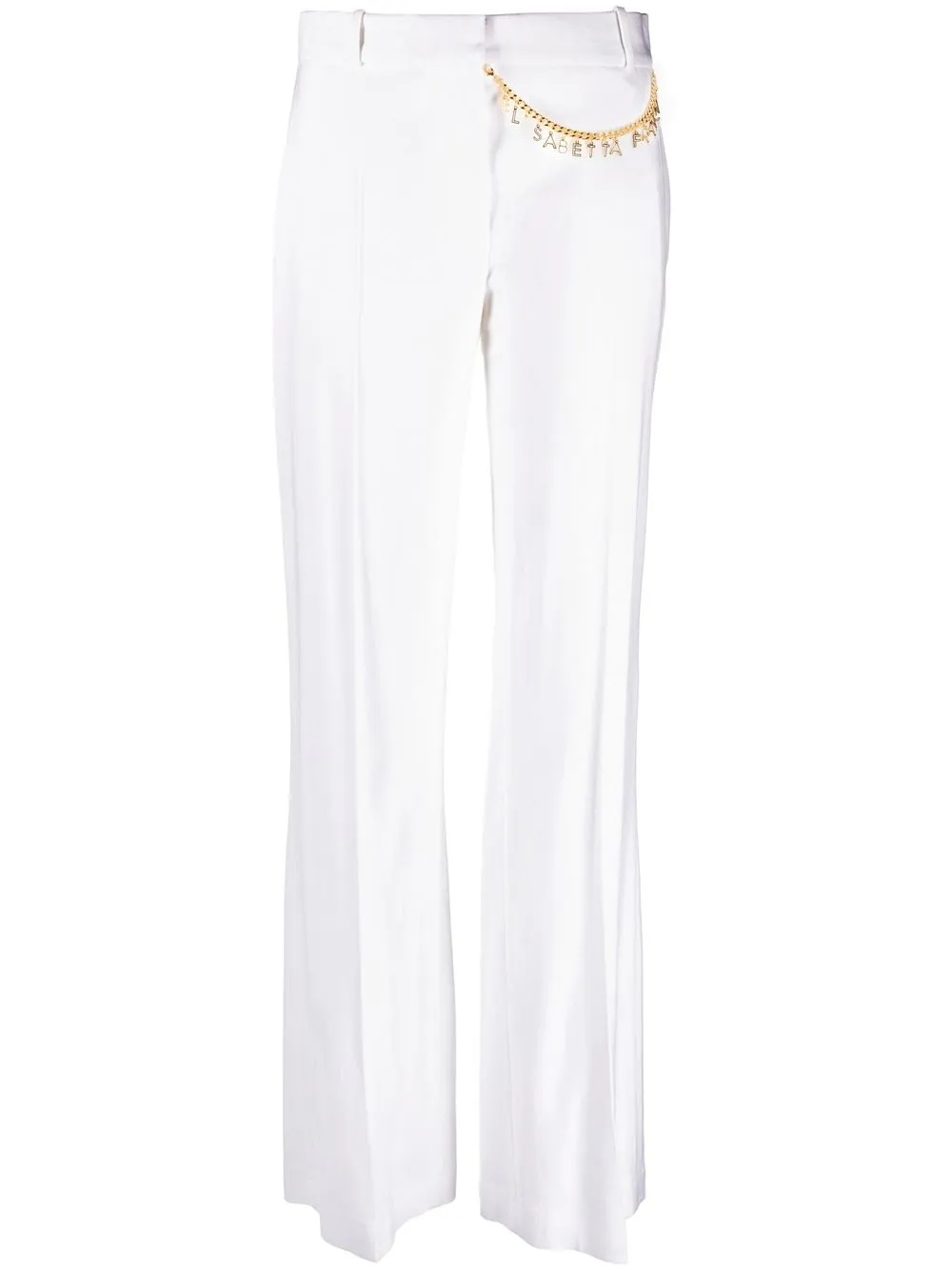 

Elisabetta Franchi pantalones con detalle de cadena - 360 AVORIO