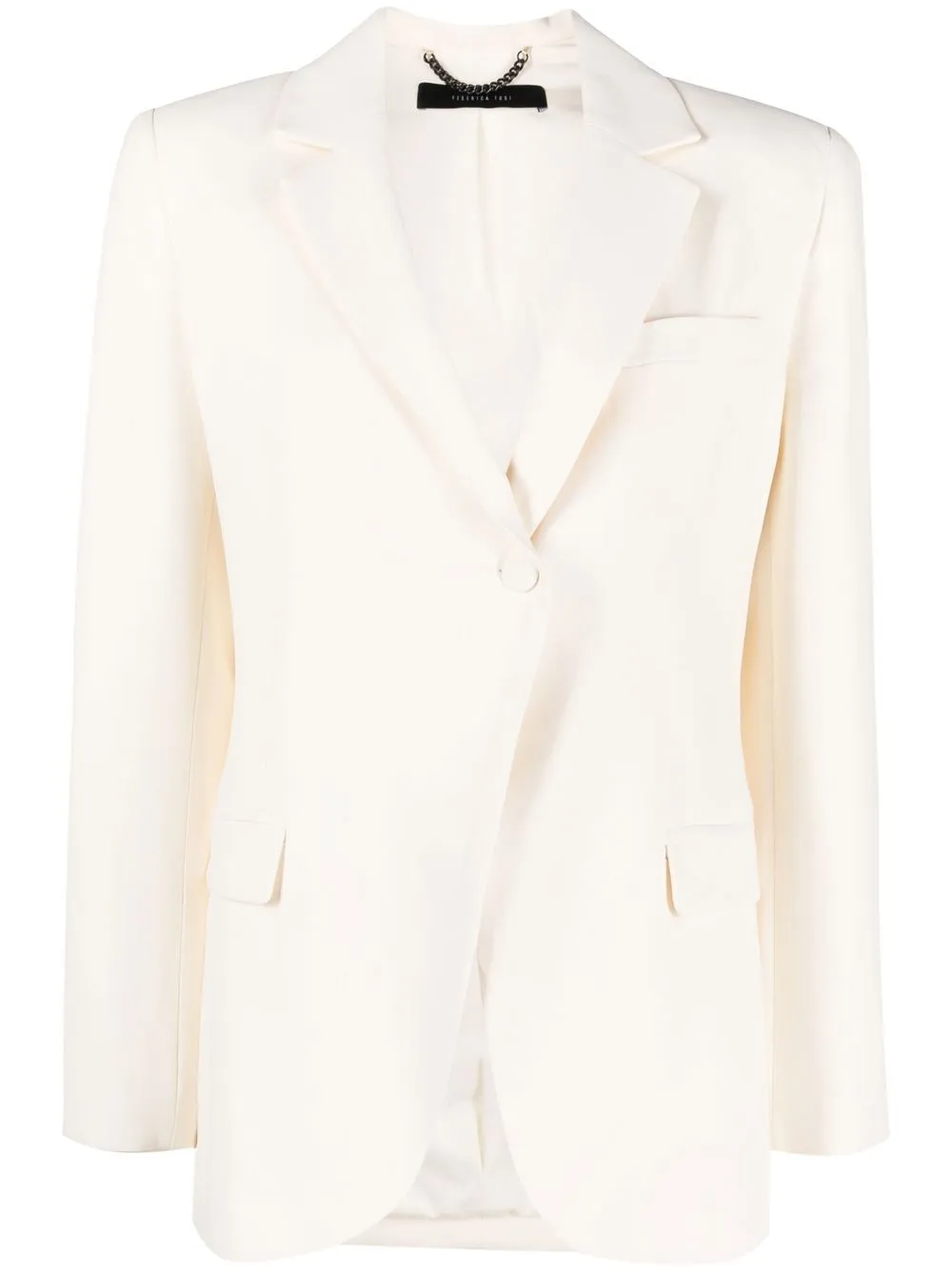 

Federica Tosi off-centre single-breasted blazer - Neutrals