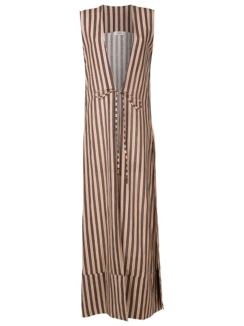 Robe longue à rayures - Amir Slama - Modalova