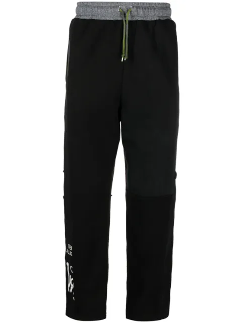 slogan-print track pants