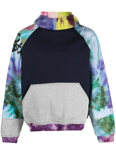 tie-dye raglan hoodie