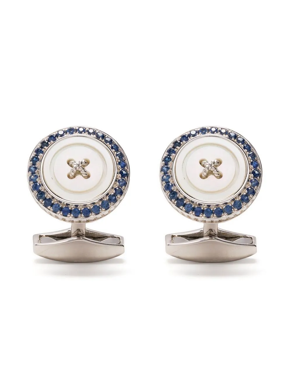 

Tateossian crystal-embellished cufflinks - Silver