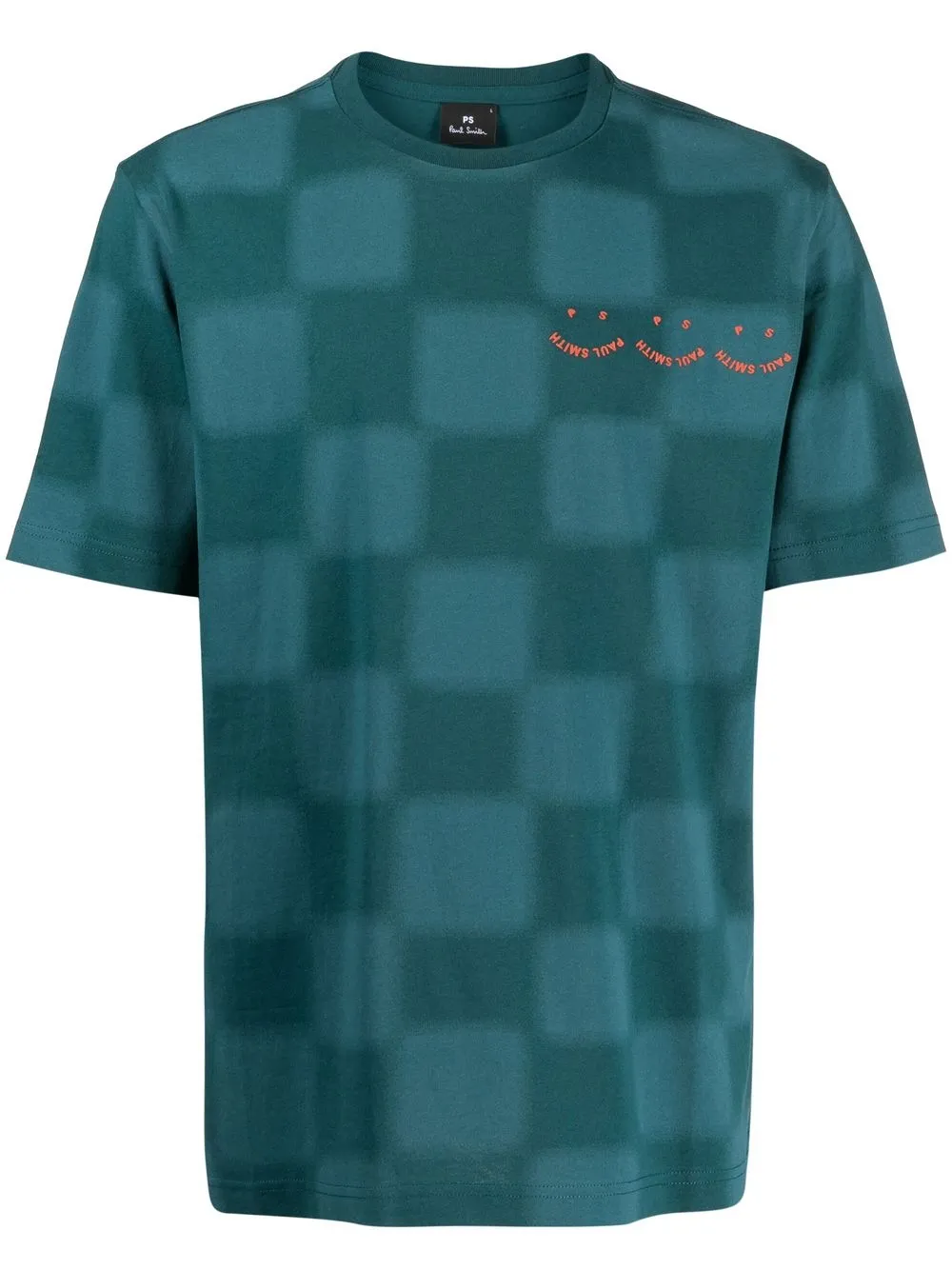 

PS Paul Smith playera con estampado de cuadros - Verde