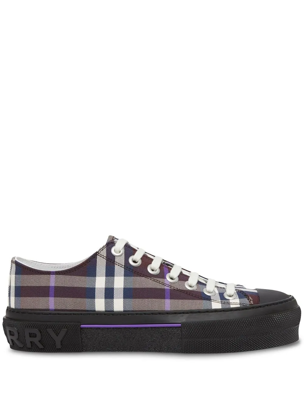 

Burberry Check Cotton low-top sneakers - Morado