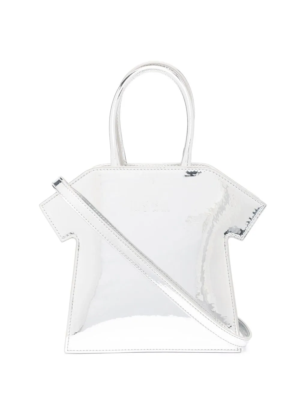 

MSGM embossed-logo tote bag - Silver