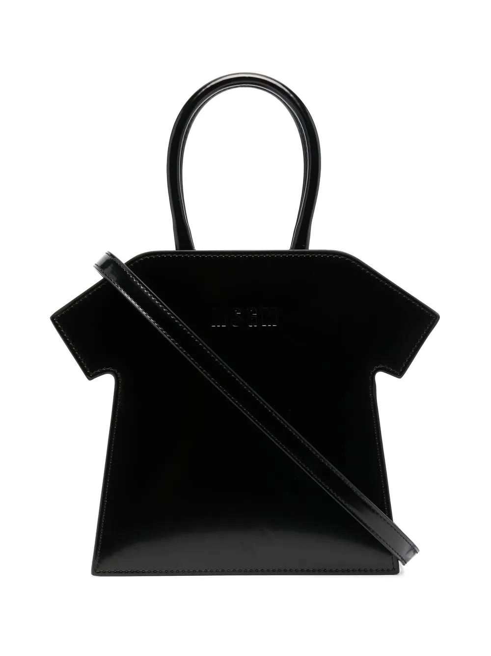 

MSGM tote con logo en relieve - Negro