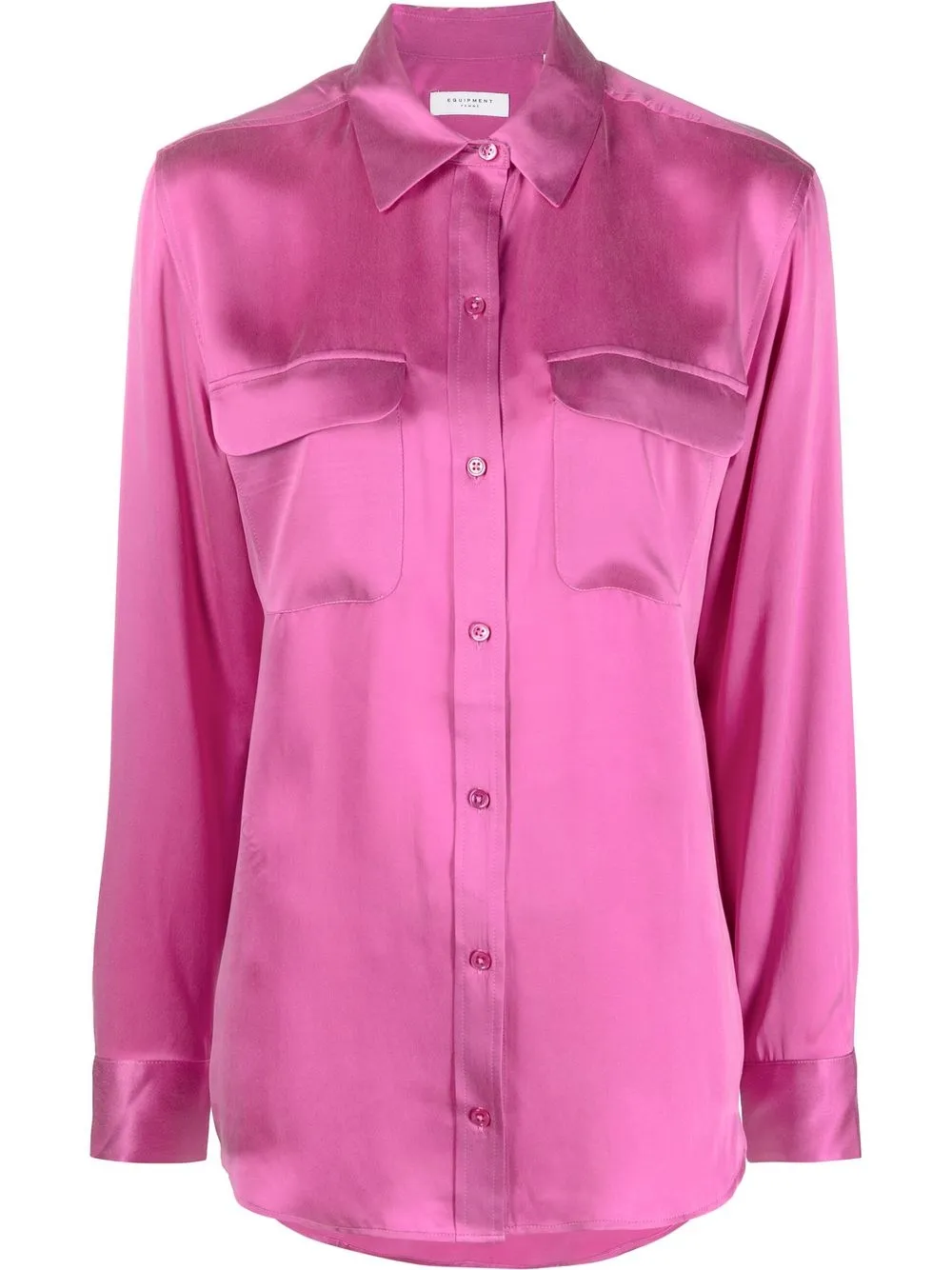 

Equipment silk flap pockets shirt - Purple