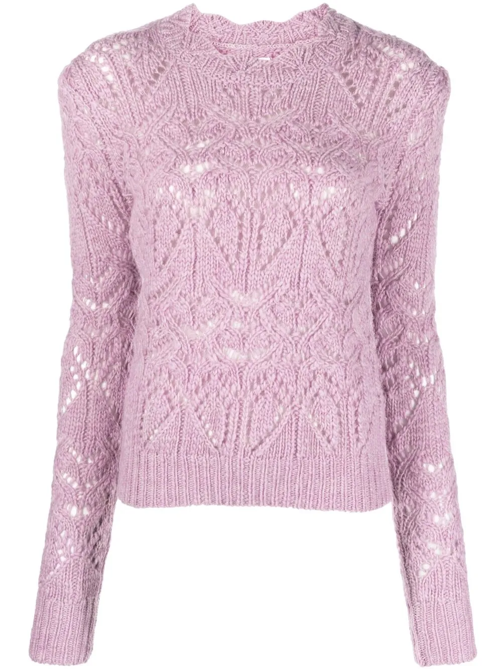 

Isabel Marant Étoile Gali pointelle-knit wool jumper - Purple