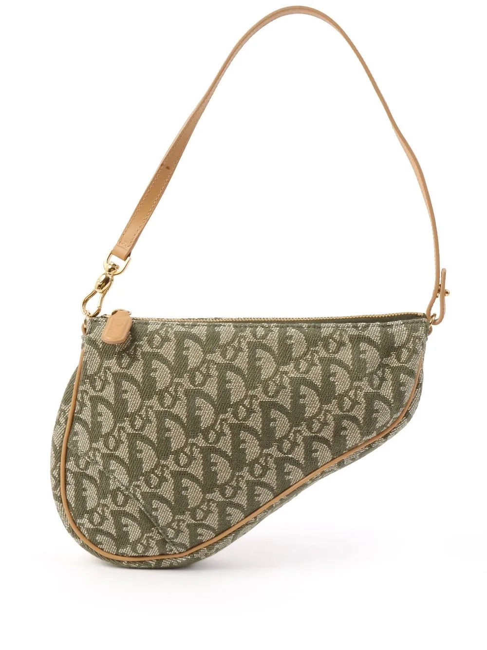 

Christian Dior bolsa saddle Trotter mini pre-owned - Verde