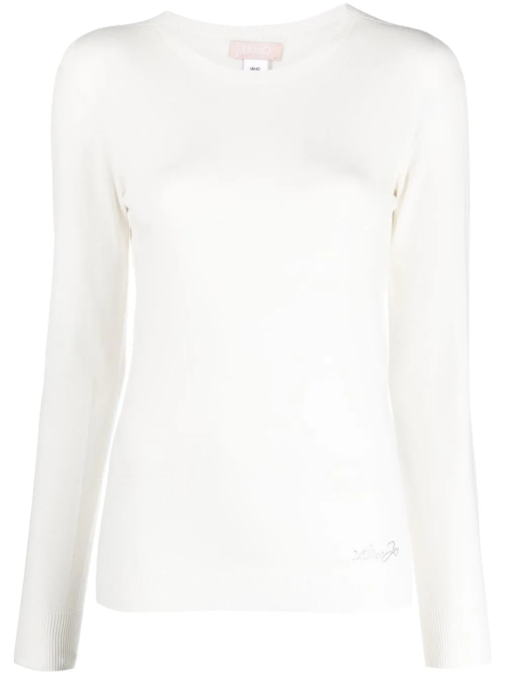 

LIU JO crew neck knitted top - White