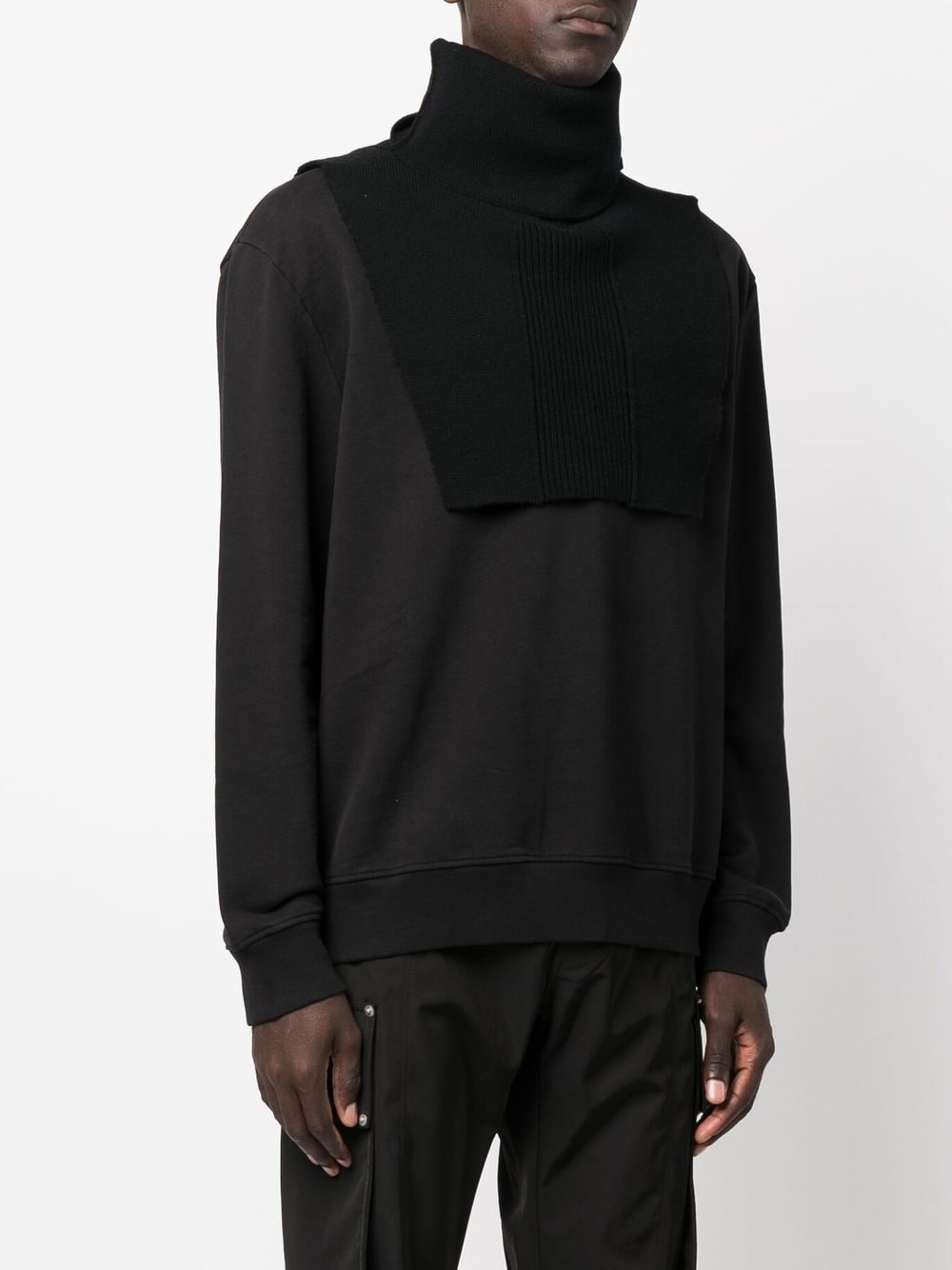 Stone Island Shadow Project Sweater met geborduurd logo - Zwart