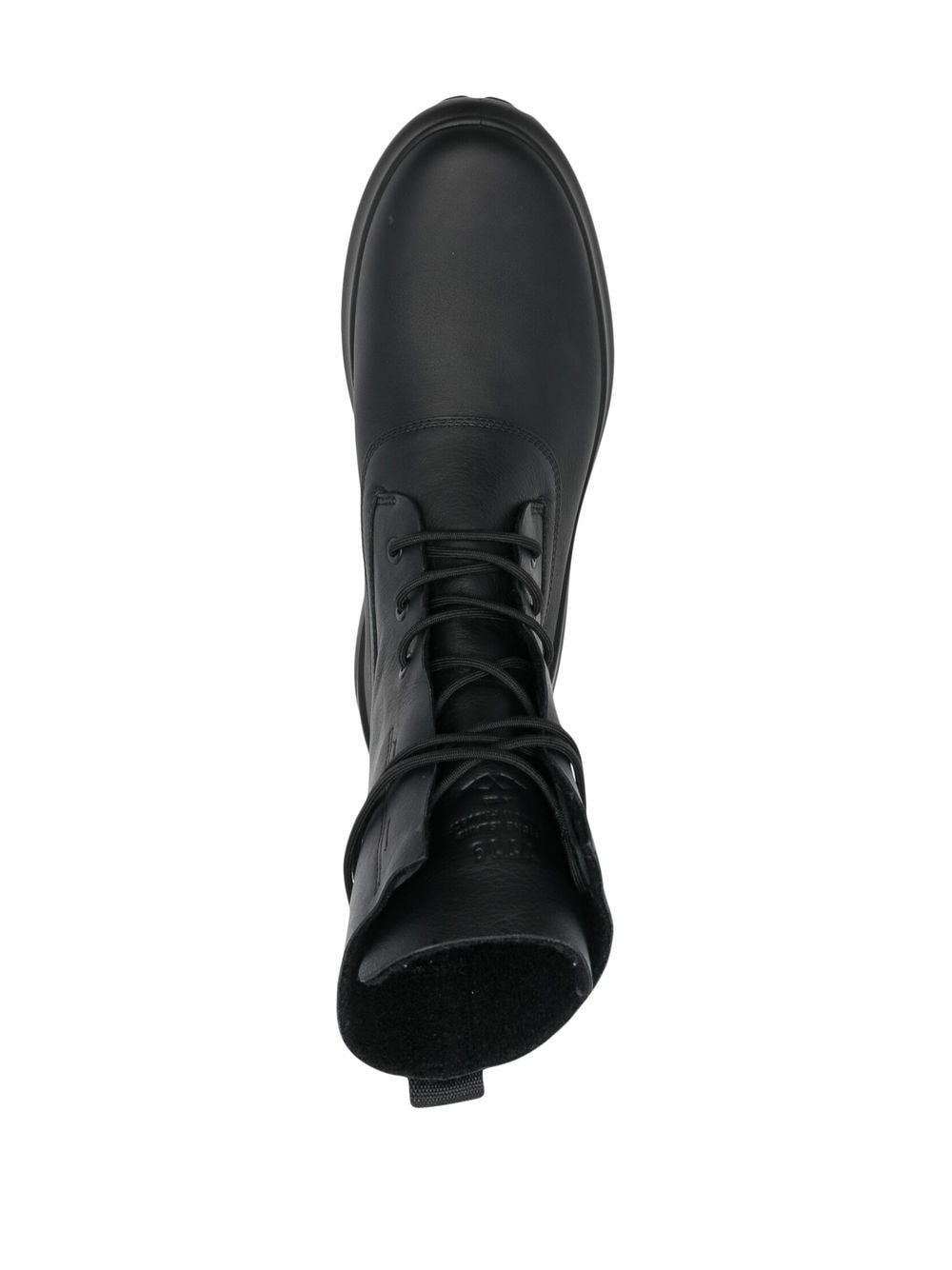 Shop Stone Island Shadow Project Lace Up Ankle Boots In Schwarz