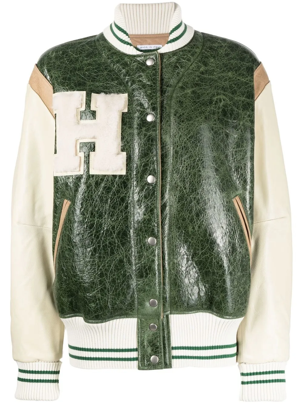 

Halfboy chamarra bomber con parche del logo - Verde