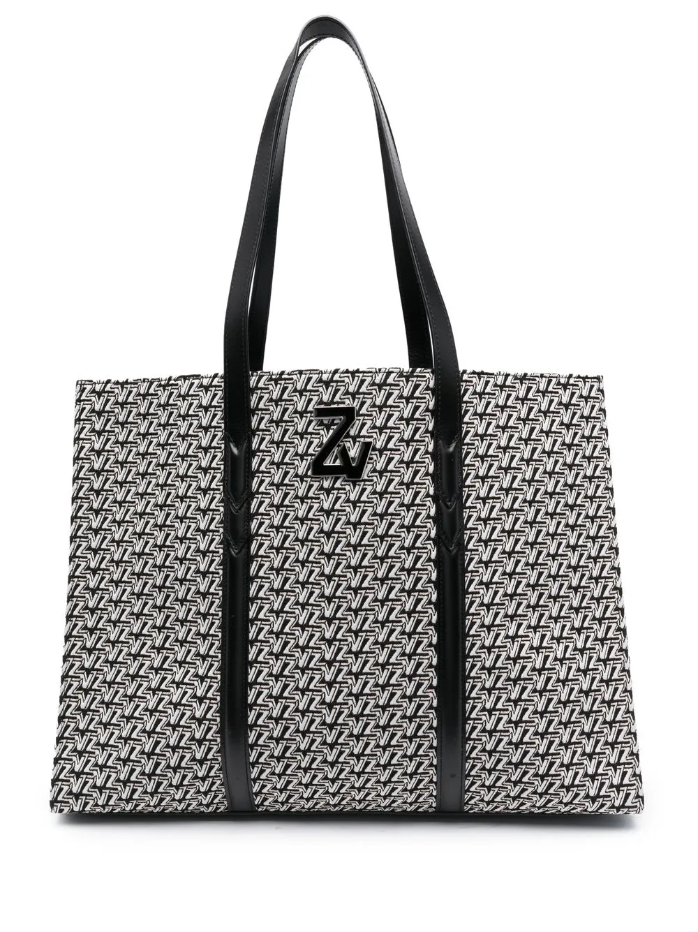 Zadig & Voltaire Monogram-print Tote Bag In Schwarz | ModeSens