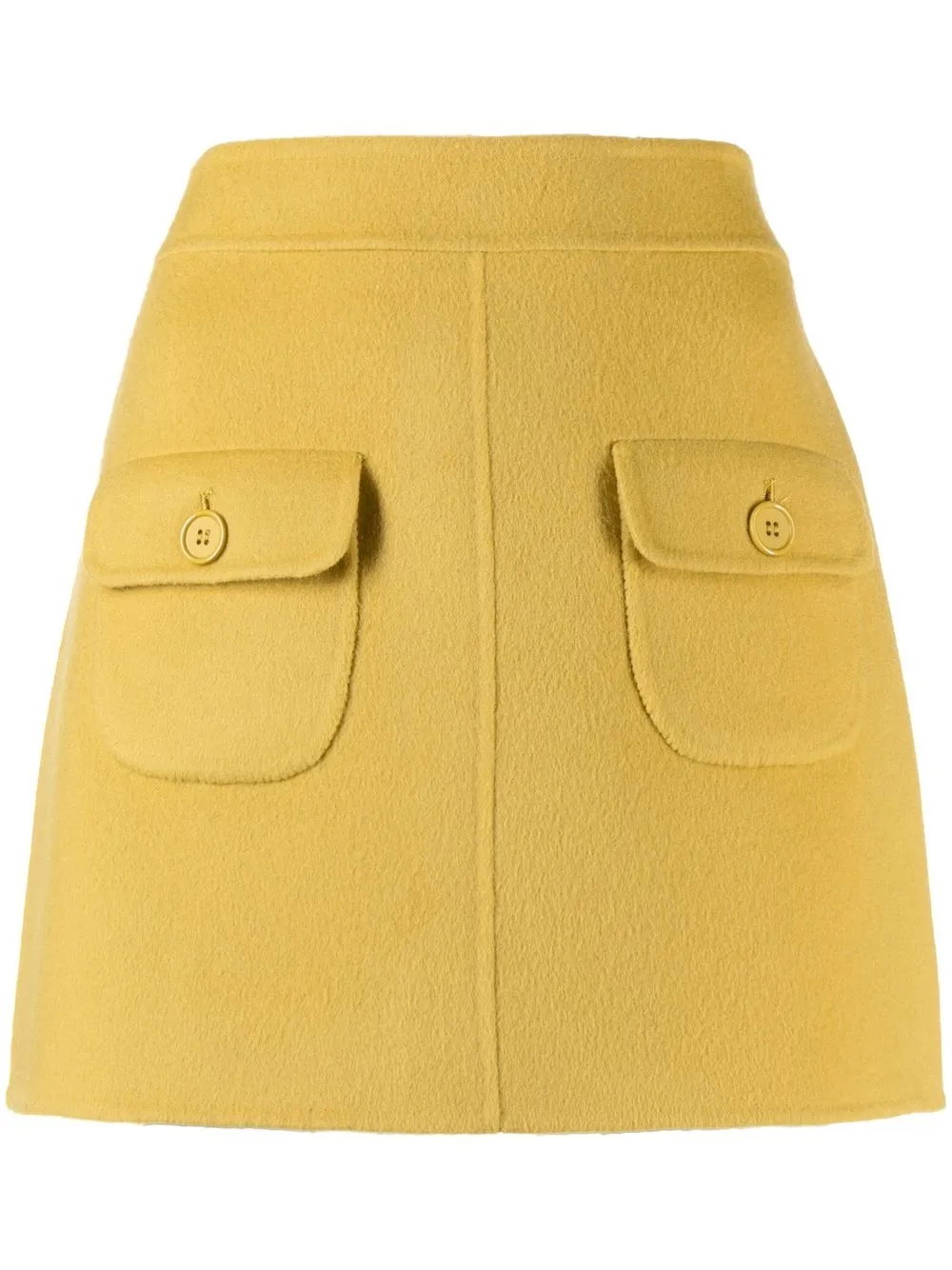 

P.A.R.O.S.H. A-line mini skirt - Yellow