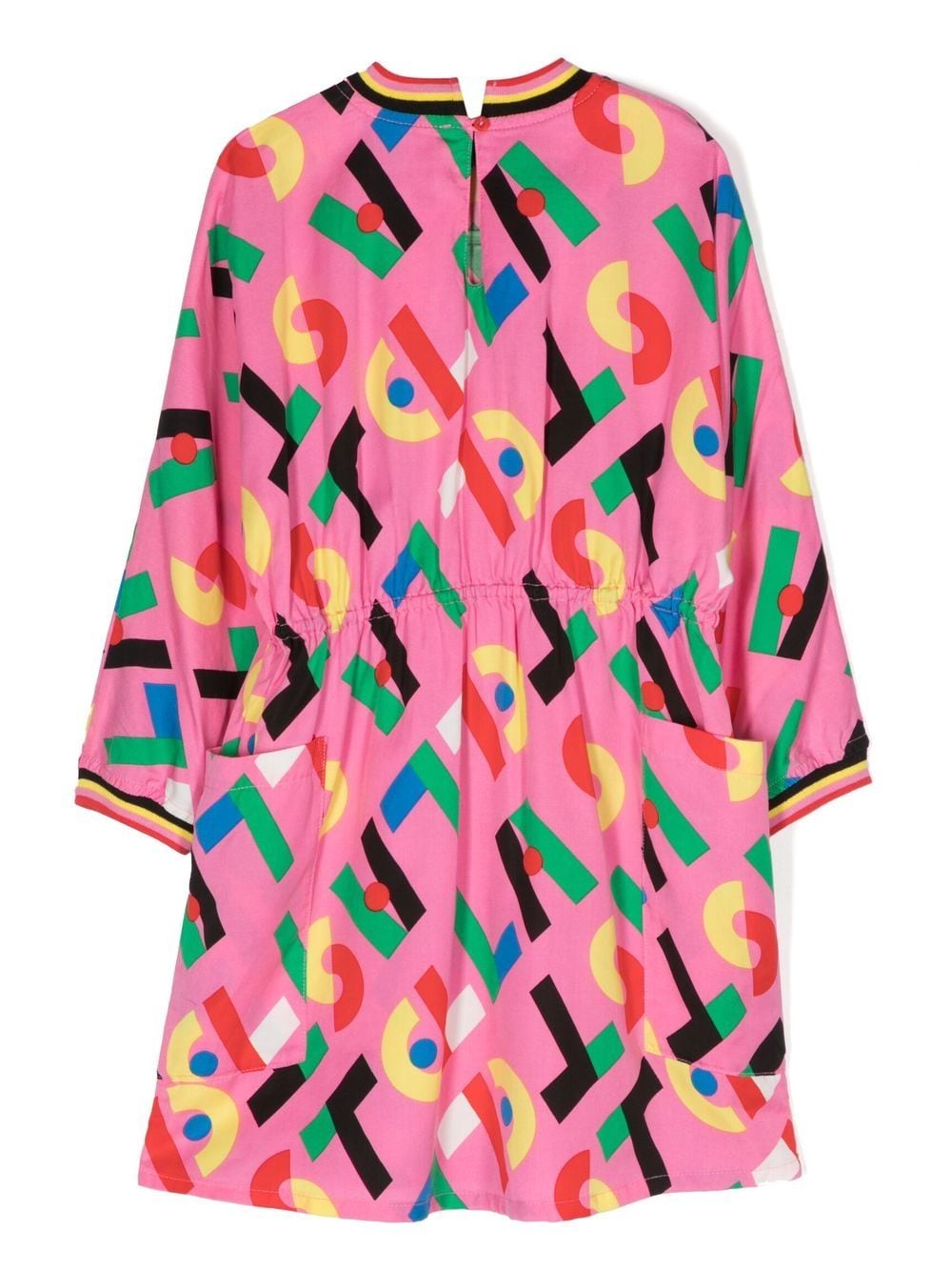 Stella McCartney Kids Midi-jurk met logoprint - Roze