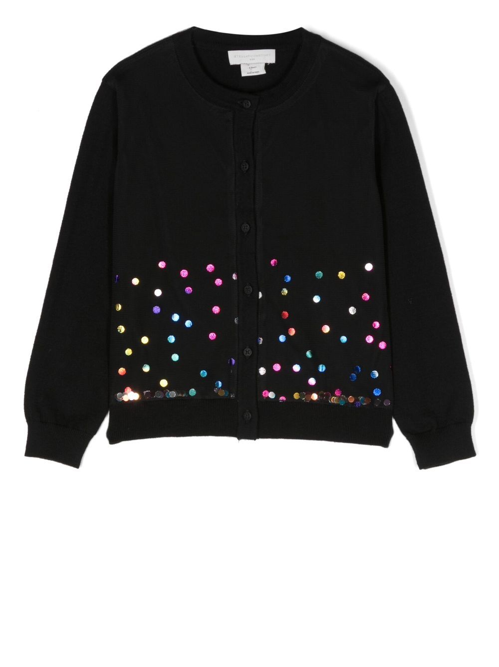 

Stella McCartney Kids cárdigan tejido - Negro