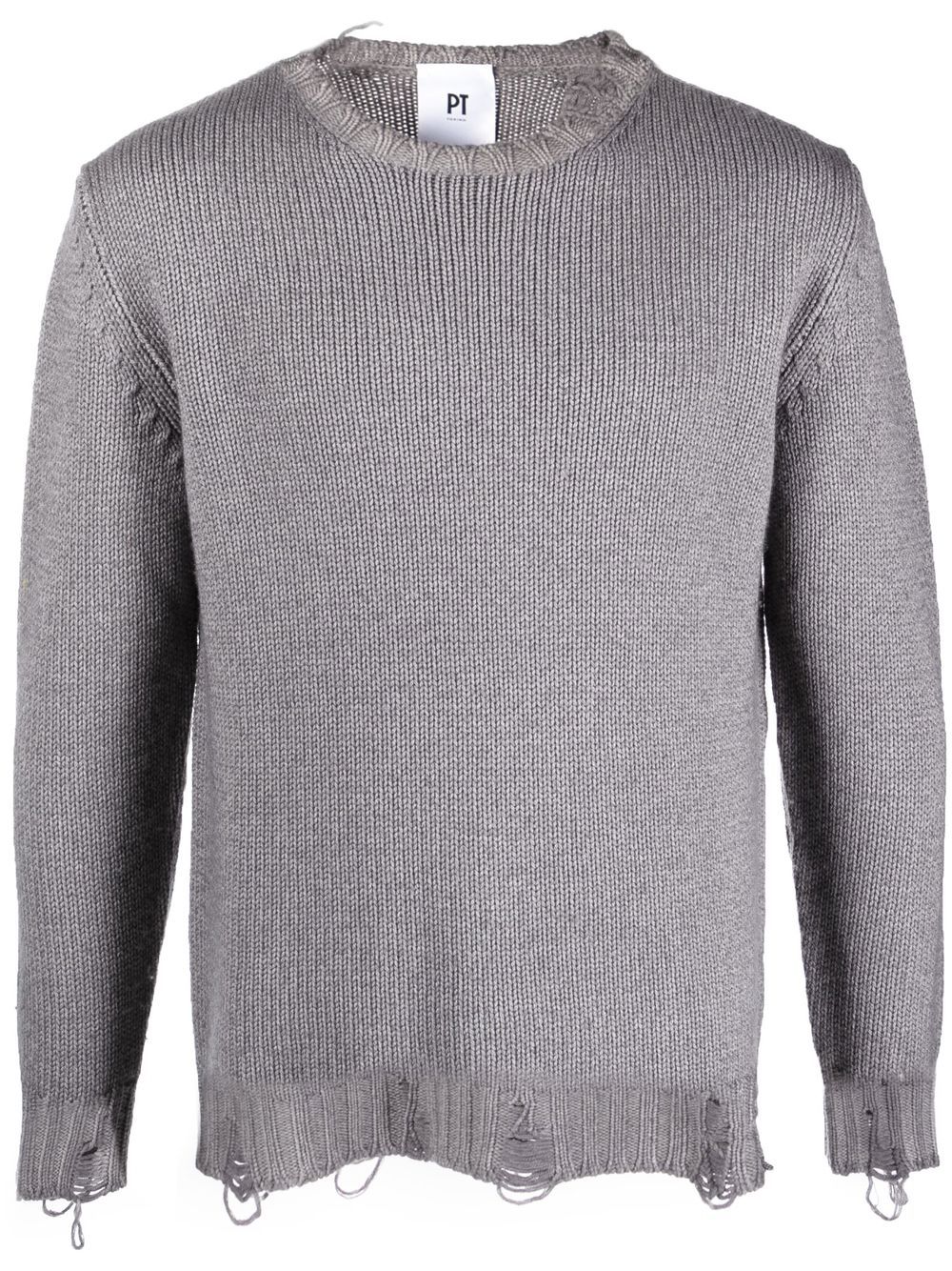 

PT Torino virgin-wool knit jumper - Grey