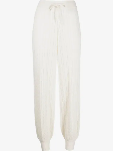 Madeleine Thompson Lily cable-knit cashmere trousers