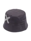 Kenzo Kids logo-print bucket hat - Grey