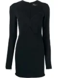 Blumarine butterfly-embroidered minidress - Black