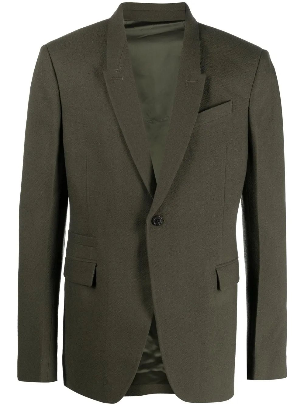 

Rick Owens blazer con solapas de muesca - Verde