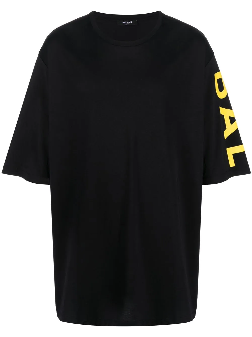 

Balmain playera con logo estampado - Negro