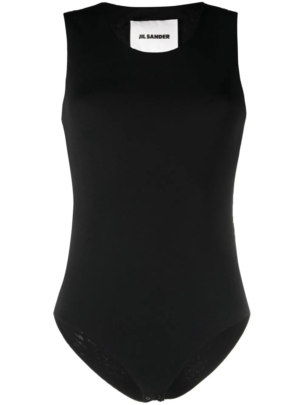 

Jil Sander top cuello redondo - Negro