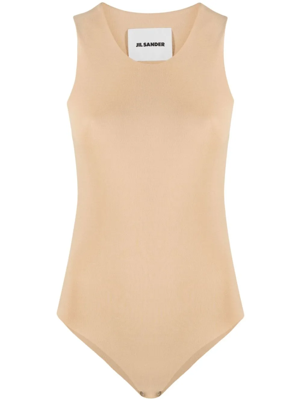 Jil Sander Crew-neck Vest In Nude