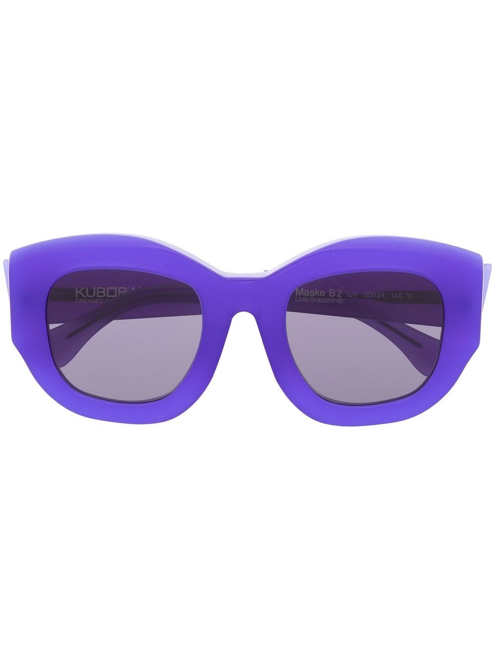 

Kuboraum lentes de sol con armazón oversize - Morado