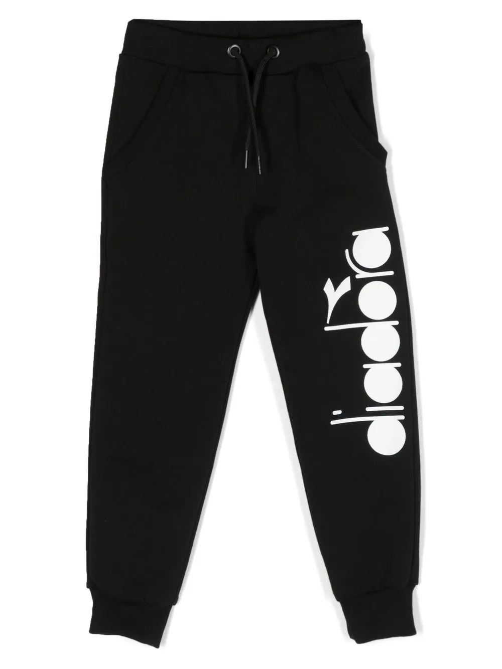 

Diadora Junior logo-print track pants - Black