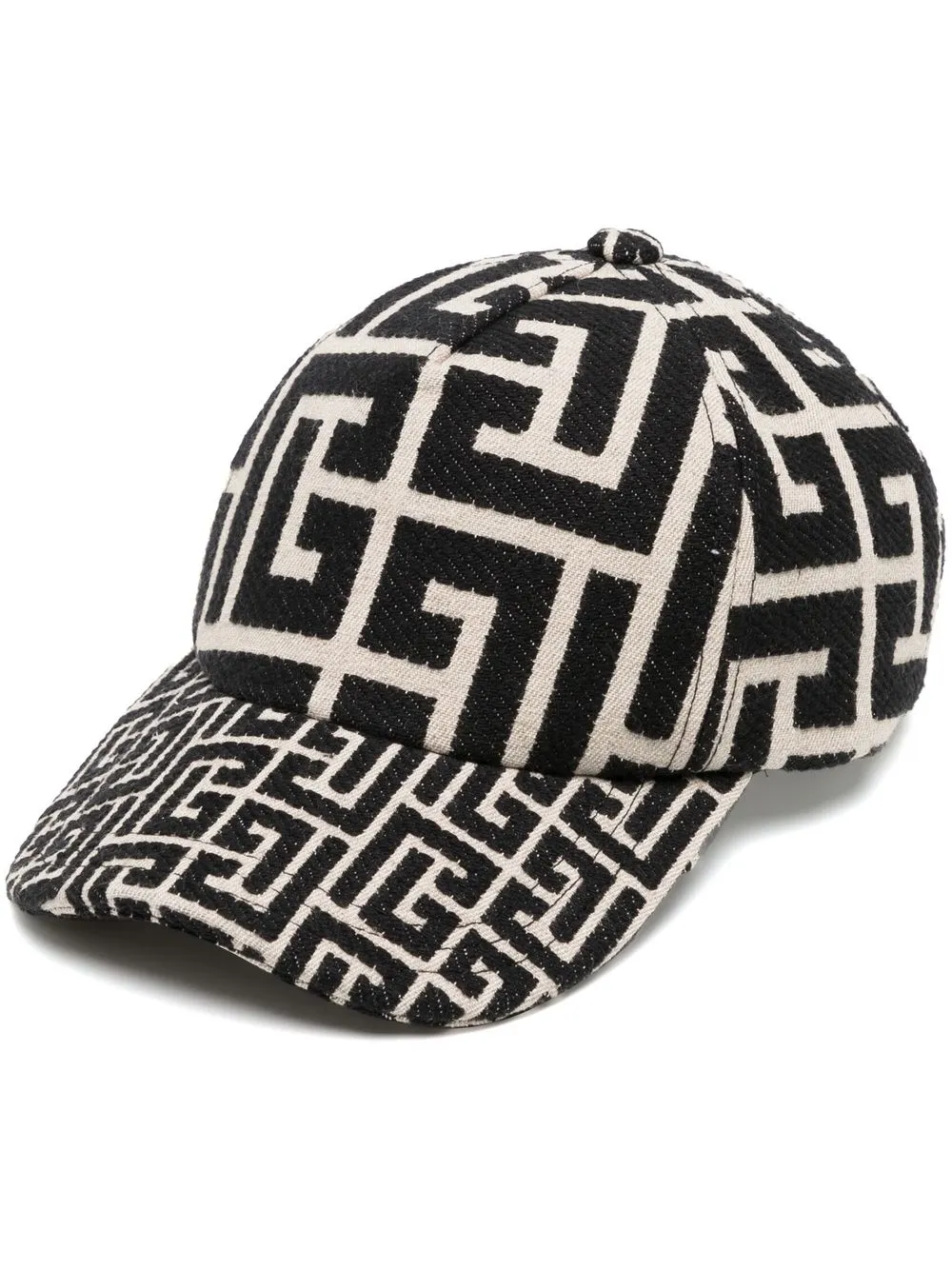 

Balmain gorra con motivo en jacquard - Marrón