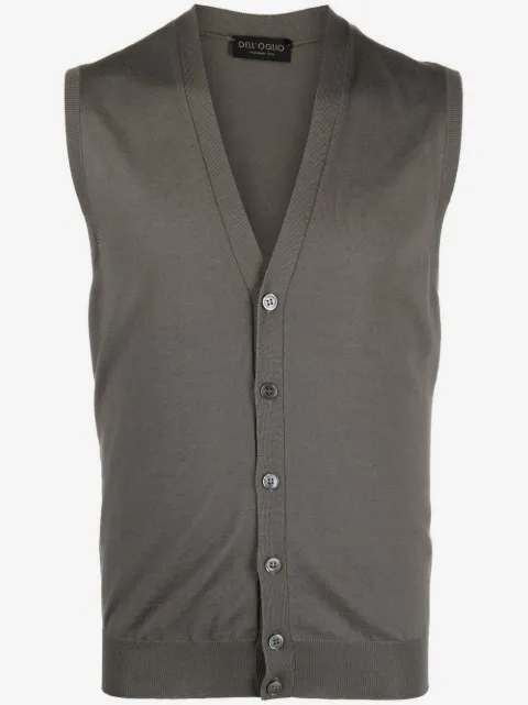 Dell'oglio V-neck merino wool vest