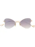 Eyepetizer Greta butterfly-shape sunglasses - Gold