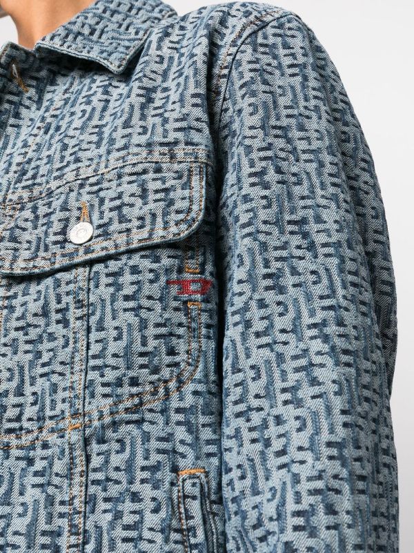 Lanvin Monogram Denim Jacket - Farfetch