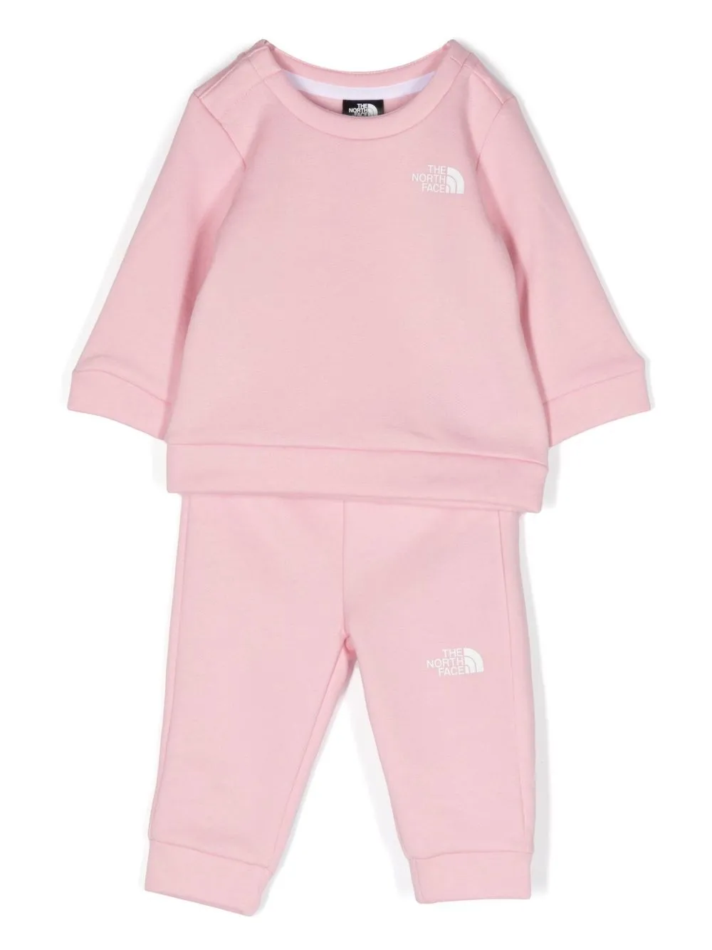 

The North Face Kids traje deportivo con logo estampado - Rosado