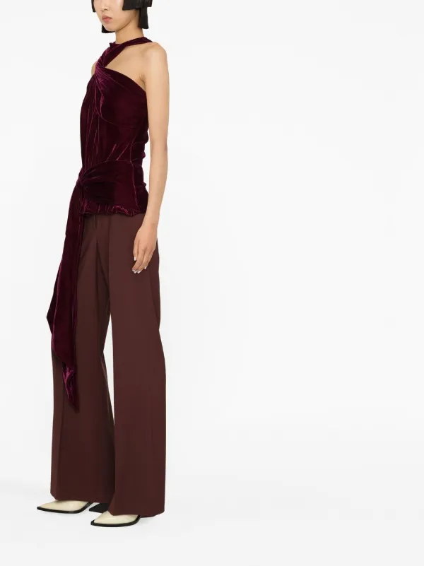 Stella McCartney Velvet Halterneck Top - Farfetch 
