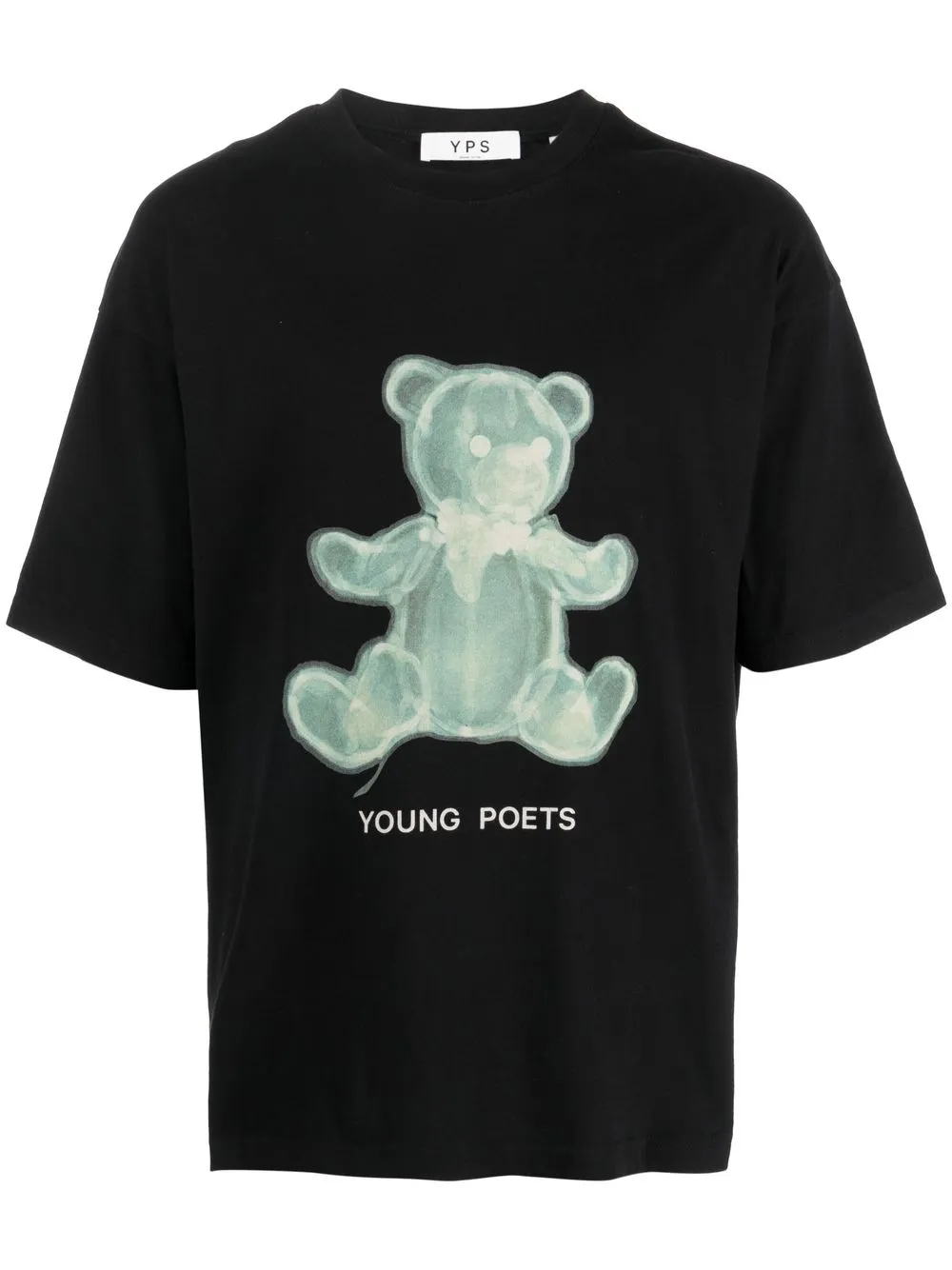 

YOUNG POETS playera con logo Teddy Bear - Negro