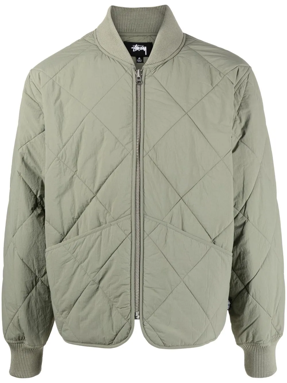 

Stüssy quilted dice-print jacket - Green
