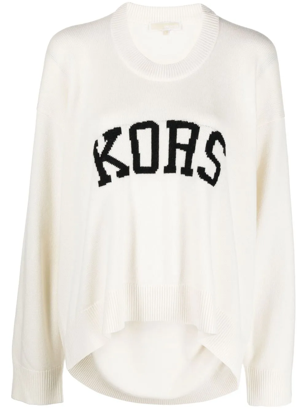 

Michael Kors intarsia-knit logo jumper - White