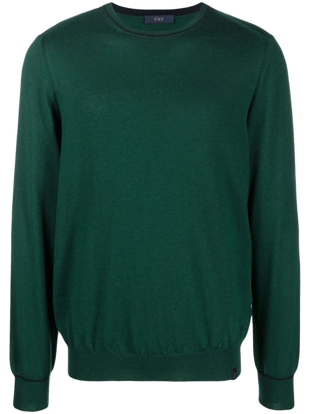 

Fay fine-knit virgin wool jumper - Green