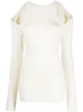 AZ FACTORY cut-out shoulder jumper - White