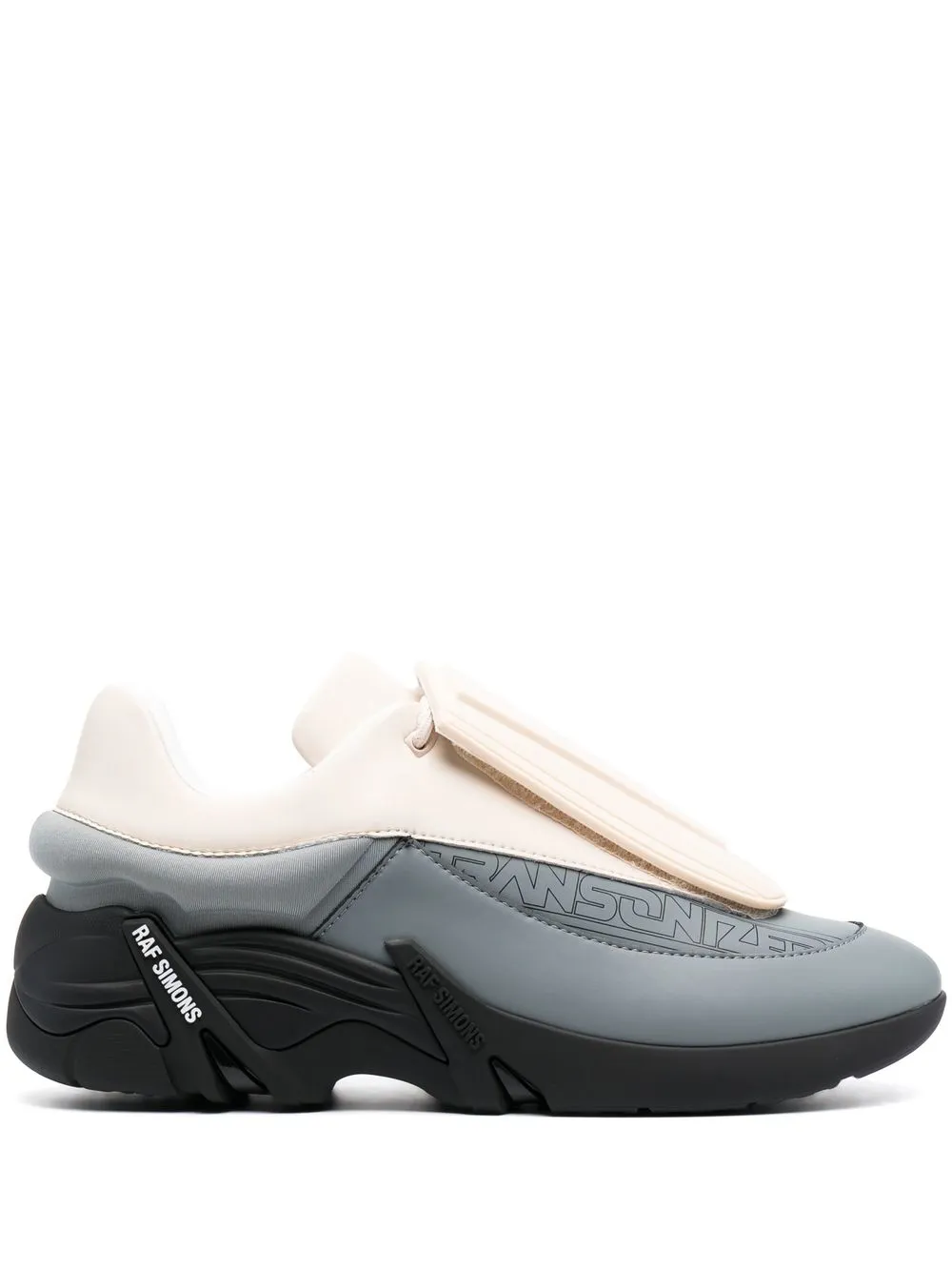 

Raf Simons tenis slip-on con paneles - Neutro