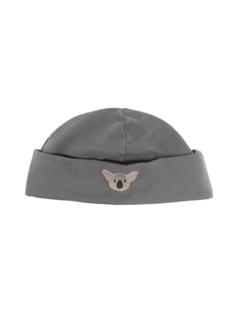 Berretto con applicazione Farfetch Accessori Cappelli e copricapo Berretti Grigio 