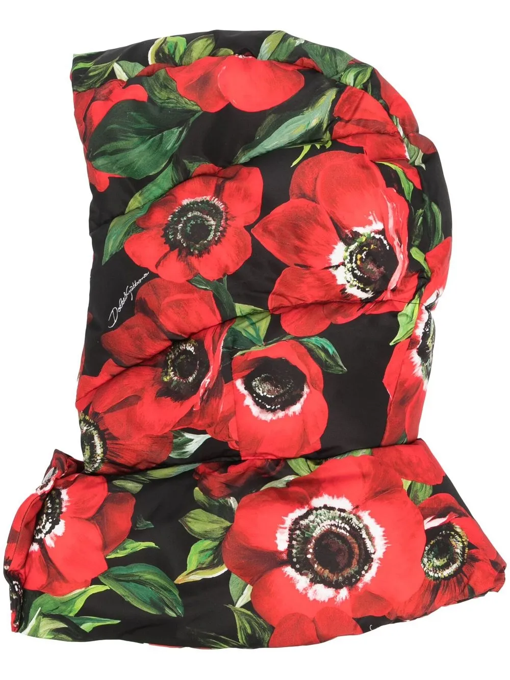 

Dolce & Gabbana hoodie con estampado de amapola - Negro